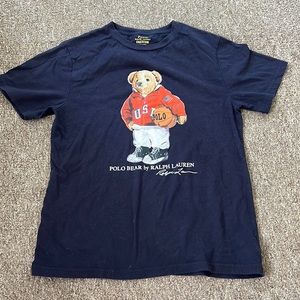 Polo Bear 🐻 T-Shirt Sz 14-16 Boys Navy
